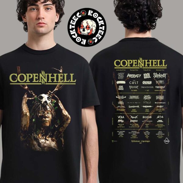 2025 Copenhell Festival Merch Tee Art With Lineup For Festival In Refshaleoen Copenhagen Denmark On June 18-21 2025 Two Sided Unisex T-Shirt