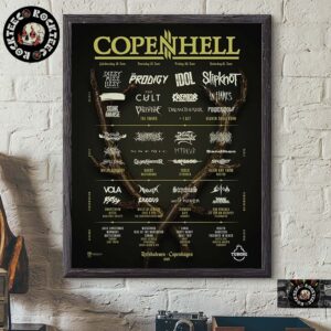 2025 Copenhell Festival Poster Lineup For Festival In Refshaleoen Copenhagen Denmark On June 18-21 2025 Home Decor Poster Canvas