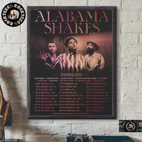 Alabama Shakes Summer 2025 Tour Poster Tour Dates Home Decor Poster Canvas