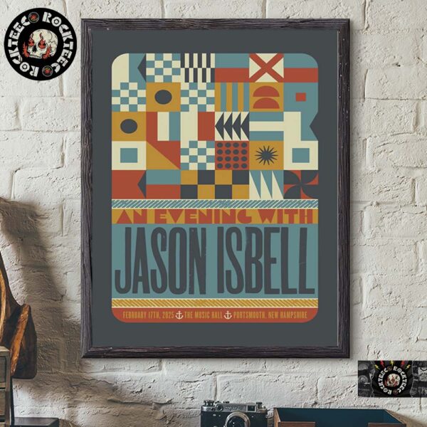 An Evening With Jason Isbell In Portsmouth New Hampshire At The Music Hall On February 17 2025 Home Decor Poster Canvas