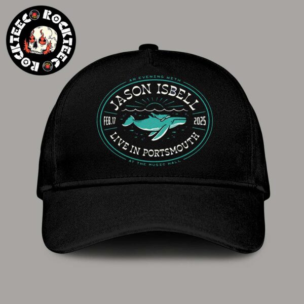 An Evening With Jason Isbell In Portsmouth New Hampshire At The Music Hall On February 17 2025 The Whale Artwork Classic Cap Hat Snapback