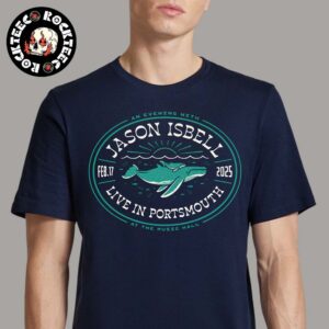 An Evening With Jason Isbell In Portsmouth New Hampshire At The Music Hall On February 17 2025 The Whale Artwork Unisex T-Shirt