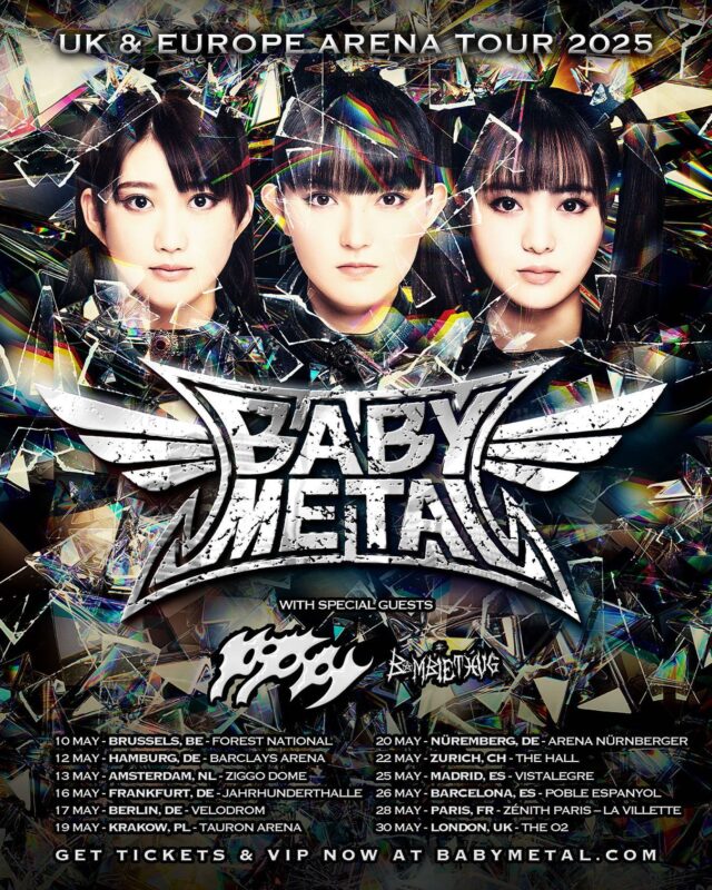 Babymetal UK And Europe Arena Tour 2025