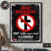 Bad Religion 45 Years Doing What You Want Tour Poster 2025 For Show In Barcelona Spain At Poble Espanyol On May 17 2025 Home Decor Poster Canvas