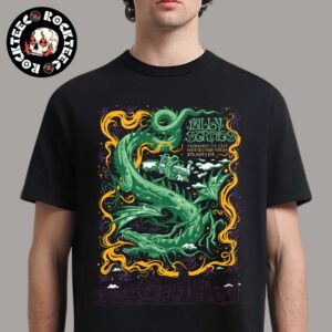 Billy Strings Atlanta Georgia Night 2 Show Poster At State Farm Arena On February 22 2025 Green Dragon Artwork Unisex T-Shirt