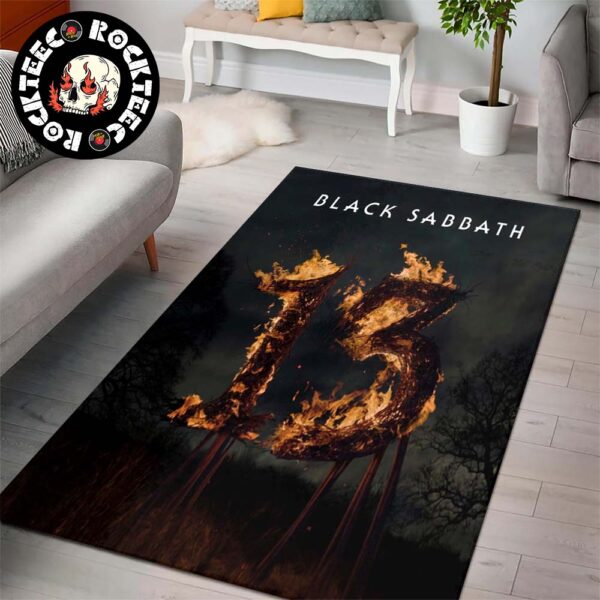 Black Sabbath 13 Album Cover Art House Decor Rectangle Rug Carpet