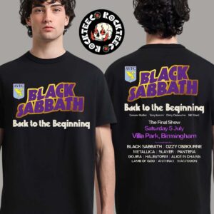 Black Sabbath Aston Villa Edition Back To The Beginning The Final Show At The Villa Park Birmingham On July 5 2025  Two Sides Unisex T-Shirt