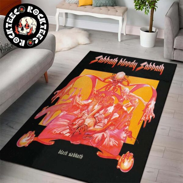 Black Sabbath Sabbath Bloody Sabbath Album Cover Ozzy Osbourne Home Decor Rug Carpet