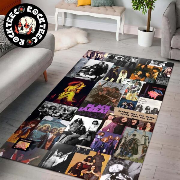 Black Sabbath Sesthetic Album Covers And Band Photos Rectangle Rug Carpet