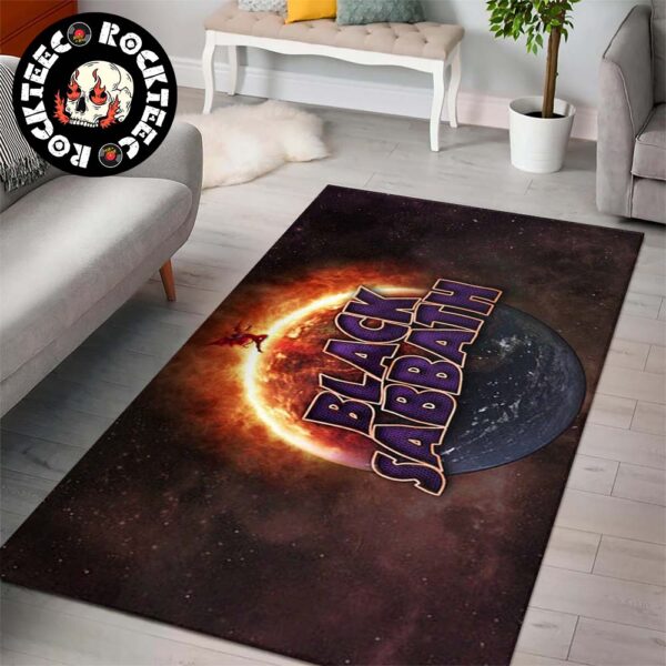 Black Sabbath The Sun And Earth House Decor Rectangle Rug Carpet