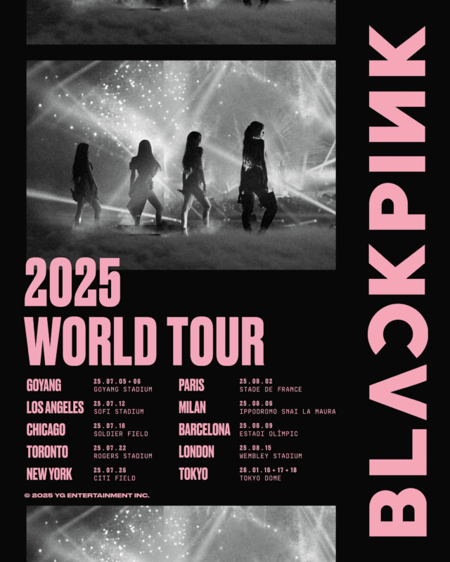 Blackpink 2025 World Tour Poster Tour Dates List