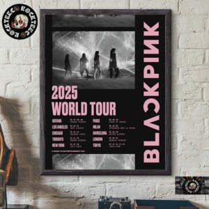 Blackpink 2025 World Tour Poster Tour Dates List Home Decor Poster Canvas