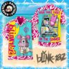 Blink 182 Skull Sea Surfing Black Color 2025 Summer Tropical Hawaiian Shirt