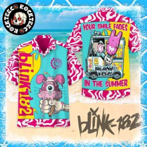 Blink 182 Ice Cream Your Smile Fades In The Summer 2025 Tropical Hawaiian Shirt