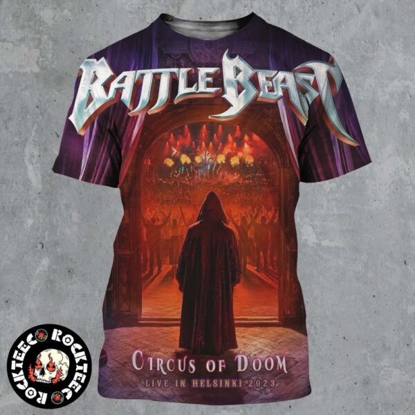 Circus Of Doom Live In Helsinki 2023 Battle Beast Album Cover All Over Print Shirt