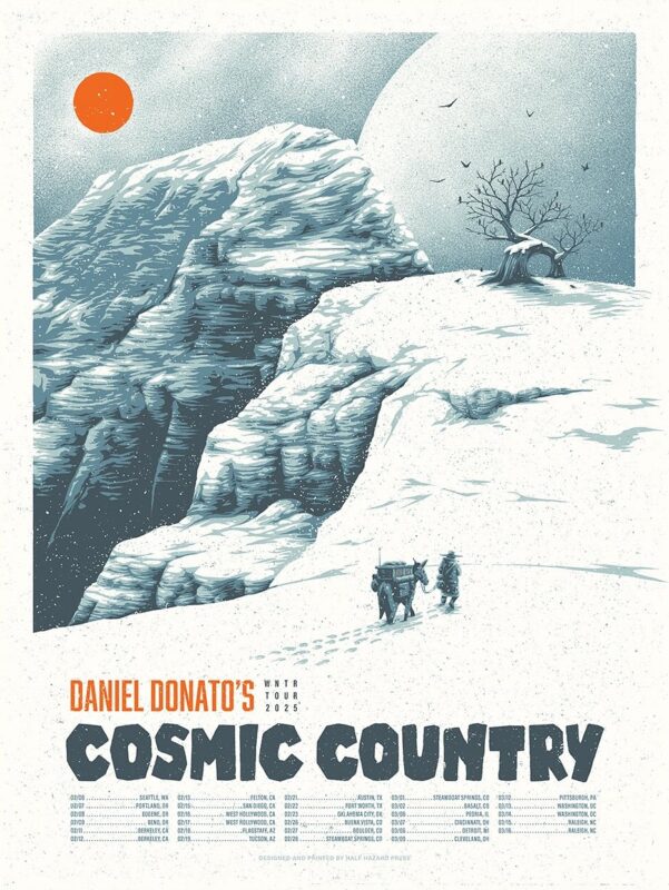 Daniel Donato Winter Tour 2025 Cosmic Country Tour Poster With Tour Dates List