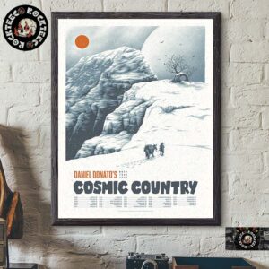 Daniel Donato Winter Tour 2025 Cosmic Country Tour Poster With Tour Dates List Home Decor Poster Canvas