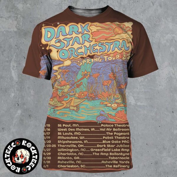 Dark Star Orchestra Spring Tour 2025 Tour Dates All Over Print Shirt