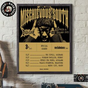 Denzel Curry Mischievous South Australia And New Zealand 2025 Tour Dates Home Decor Poster Canvas