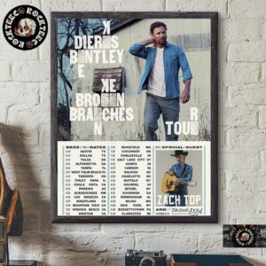 Dierks Bentley The Broken Branches Tour 2025 With Zach Top The The Band Loula Poster Tour Dates Home Decor Poster Canvas