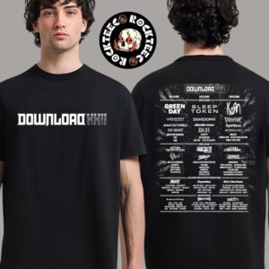 Download Fest XXII Donington Park 13-15 June 2025 Day Splits With Line Up Two Sided Unisex T-Shirt