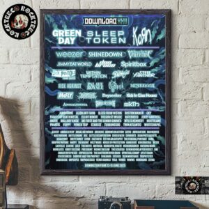 Download Fest XXII Full Line Up Poster Donington Park 13-15 June 2025 Home Decor Poster Canvas