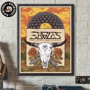 Eagles Limited Edition Concert Poster At Sphere Las Vegas On February 14 And 15 2025 Home Decor Poster Canvas