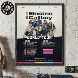 Electric Callboy World Tour 2025 2026 Europe Tour Dates Home Decor Poster Canvas