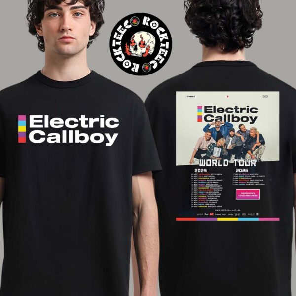 Electric Callboy World Tour 2025 2026 Europe Tour Dates Two Sides Unisex T-Shirt