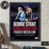 George Strait Chris Stapleton And Parker McCollum Stadium Show Poster For Buffalo New York At Highmark Stadium On June 14 2025 Home Decor Poster Canvas