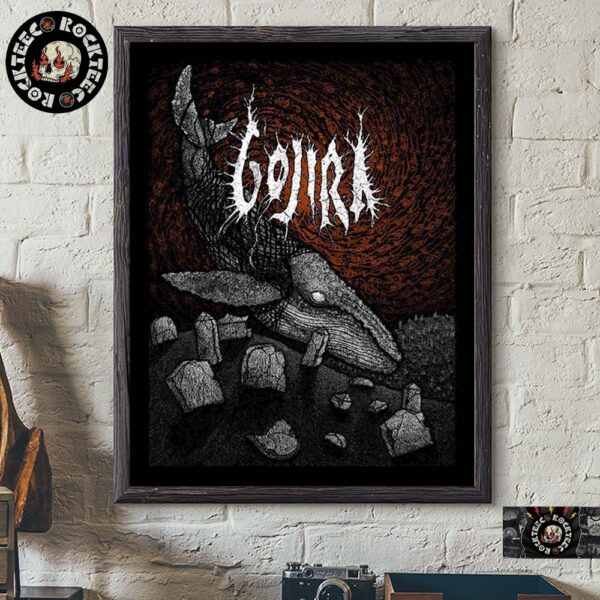 Gojira A Ghost In The Void By Dylan Garrett Smith Rockabalia Exclusive Home Decor Poster Canvas