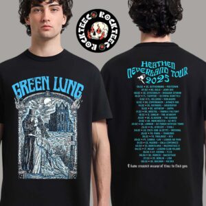 Green Lung Heathen Neverland Tour 2025 Merch Tee Oceans of Time Inspired Artwork Two Sides Unisex T-Shirt