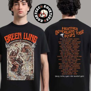 Green Lung Heathen Neverland Tour 2025 Merch Tee Old Crockern Artwork Two Sides Unisex T-Shirt