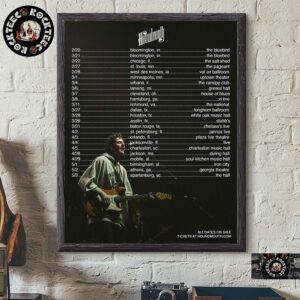 Houndmouth 2025 Tour Poster With Tour Dates Home Decor Poster Canvas