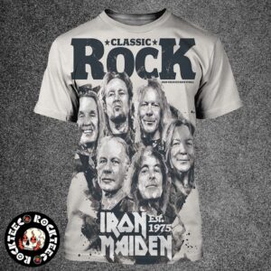 Iron Maiden x Classic Rock Issue 337 Exclusive Est 1975 Magazine Cover All Over Print Shirt