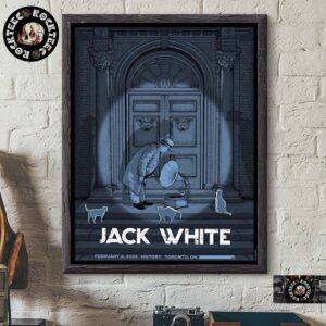 Jack White 2025 No Name Tour Gig Poster In History Toronto ON Canada  On February 6 2025 Home Decor Poster Canvas