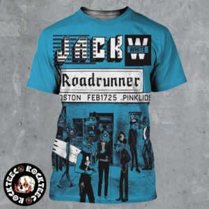 Jack White Gig Poster For Show In Boston Massachusetts At Roadrunner On February 17 2025 All Over Print Shirt