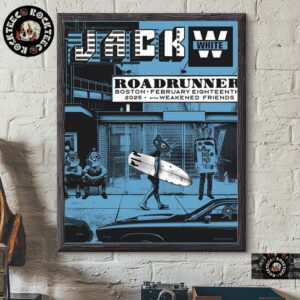 Jack White Poster Night 2 For Show In Boston At Roadrunner On February 18 2025 Home Decor Poster Canvas