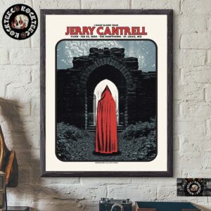 Jerry Cantrell I Want Blood Tour Poster For Show In St Louis Missouri At The Hawthorn On Feb 22 2025 Home Decor Poster Canvas