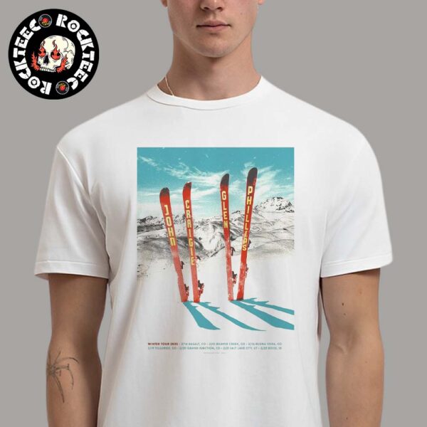 John Craigie And Glen Phillips Winter Tour 2025 Snowing Art Tour Dates Poster Classic T-Shirt