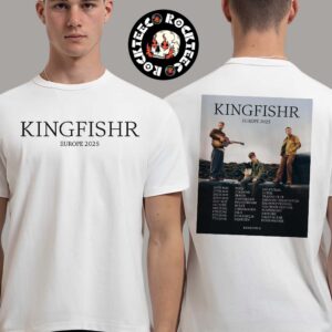 Kingfishr Europe 2025 Tour Poster Tour Dates Two Sides Unisex T-Shirt