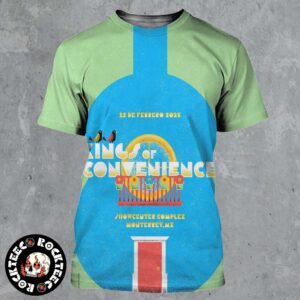 Kings of Convenience Poster For Show In Monterrey Mexico At Showcenter Complex On February 22 2025 All Over Print Shirt