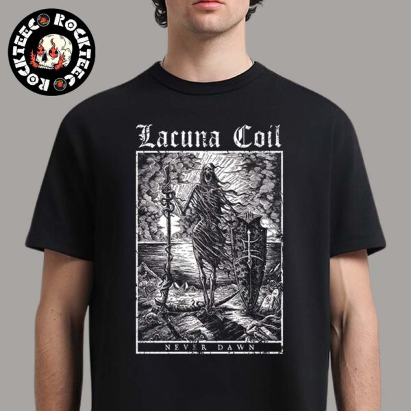 Lacuna Coil Sleepless Empire Album Merch Never Dawn Unisex T-Shirt