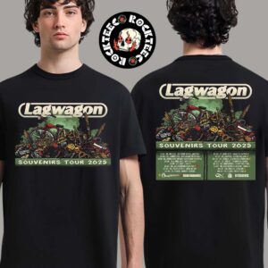 Lagwagon Souvenirs Tour 2025 Europe Poster Art With Tour Dates Two Sides Unisex T-Shirt