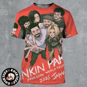 Linkin Park From Zero World Tour 2025 Japan Anime Style Poster All Over Print Shirt