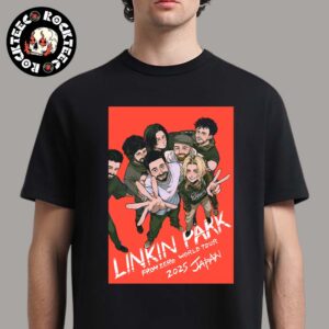 Linkin Park From Zero World Tour 2025 Japan Anime Style Poster Classic T-Shirt