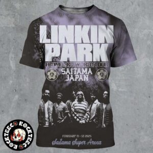 Linkin Park From Zero World Tour 2025 Saitama Japan Official Pop Up Poster At Saitama Super Arena On February 11-12 2025 All Over Print Shirt