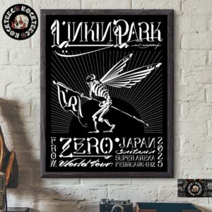 Linkin Park From Zero World Tour 2025 Saitama Japan Poster At Super Arena On February 11 And 12 2025 Home Decor Poster Canvas