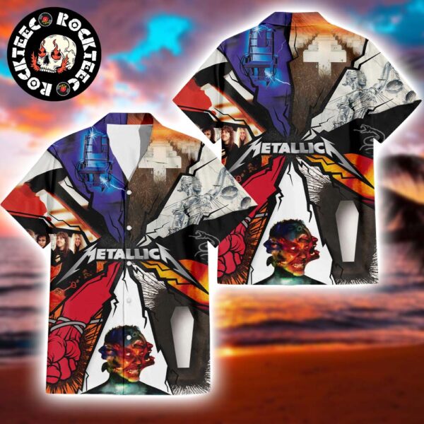 Metallica All Iconic Album Covers 2025 Hawaiian Shirt