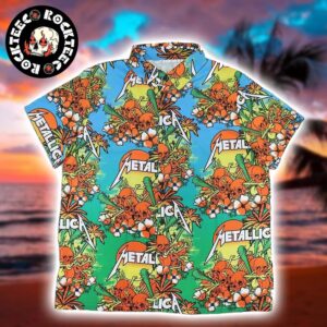 Metallica Sunset Tropical Skull Pattern Summer 2025 Hawaiian Shirt